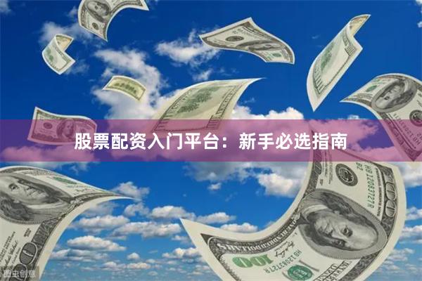股票配资入门平台：新手必选指南